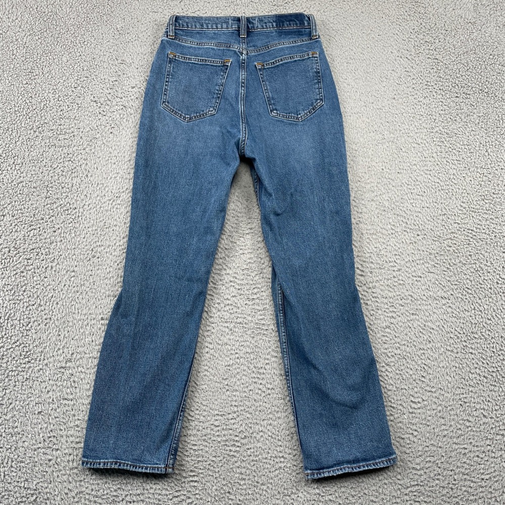Abercrombie & Fitch Jeans Womens 27/4R Ankle Straight Ultra High Rise Distressed - Picture 2 of 9